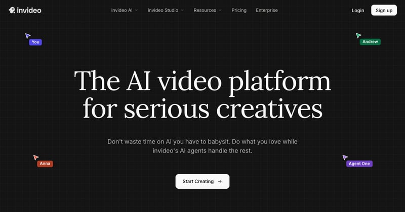 InVideo AI prompt-to-video interface for social content creation